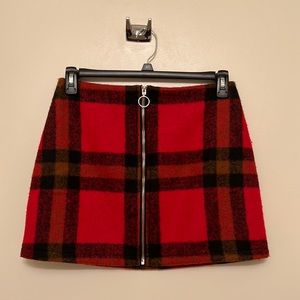 Forever 21 plaid mini skirt